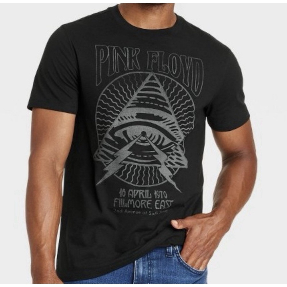 GoodFellow & Co Pink Floyd 1970 Filmore East Black T-Shirt Size Large